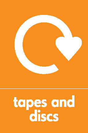 Tapes And Discs Recycling Other Recyclables Signage - OTHE0050