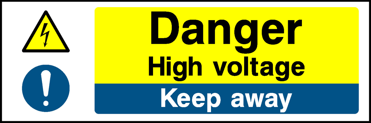 Danger High Voltage Keep Away Multi Purpose Signage - MULT0004