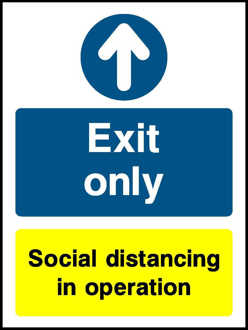 Social Distancing In Operation Covid Signage - COVI0060