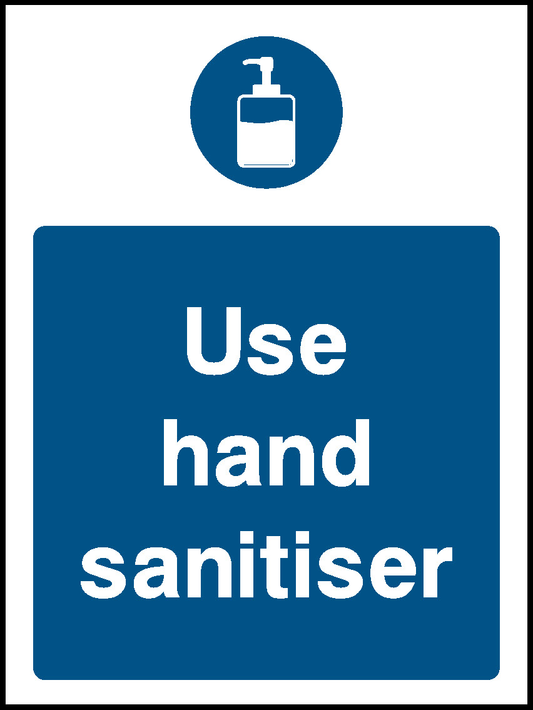 Use Hand Sanitiser Food Processing & Hygeine Signage - FOOD0034