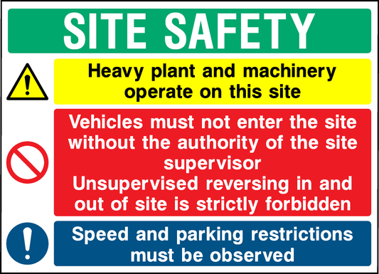 Site Safety Construction-Signage - CONS0017