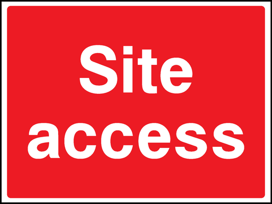 Site Access Construction-Signage - CONS0070