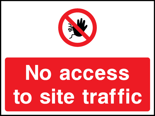 No Access To Site Traffic Construction-Signage - CONS0084