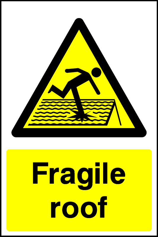 Fragile Roof Construction-Signage - CONS0023