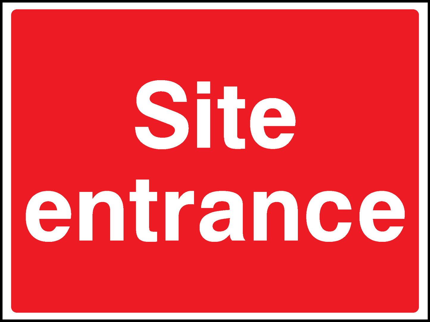 Site Entrance Construction-Signage - CONS0071