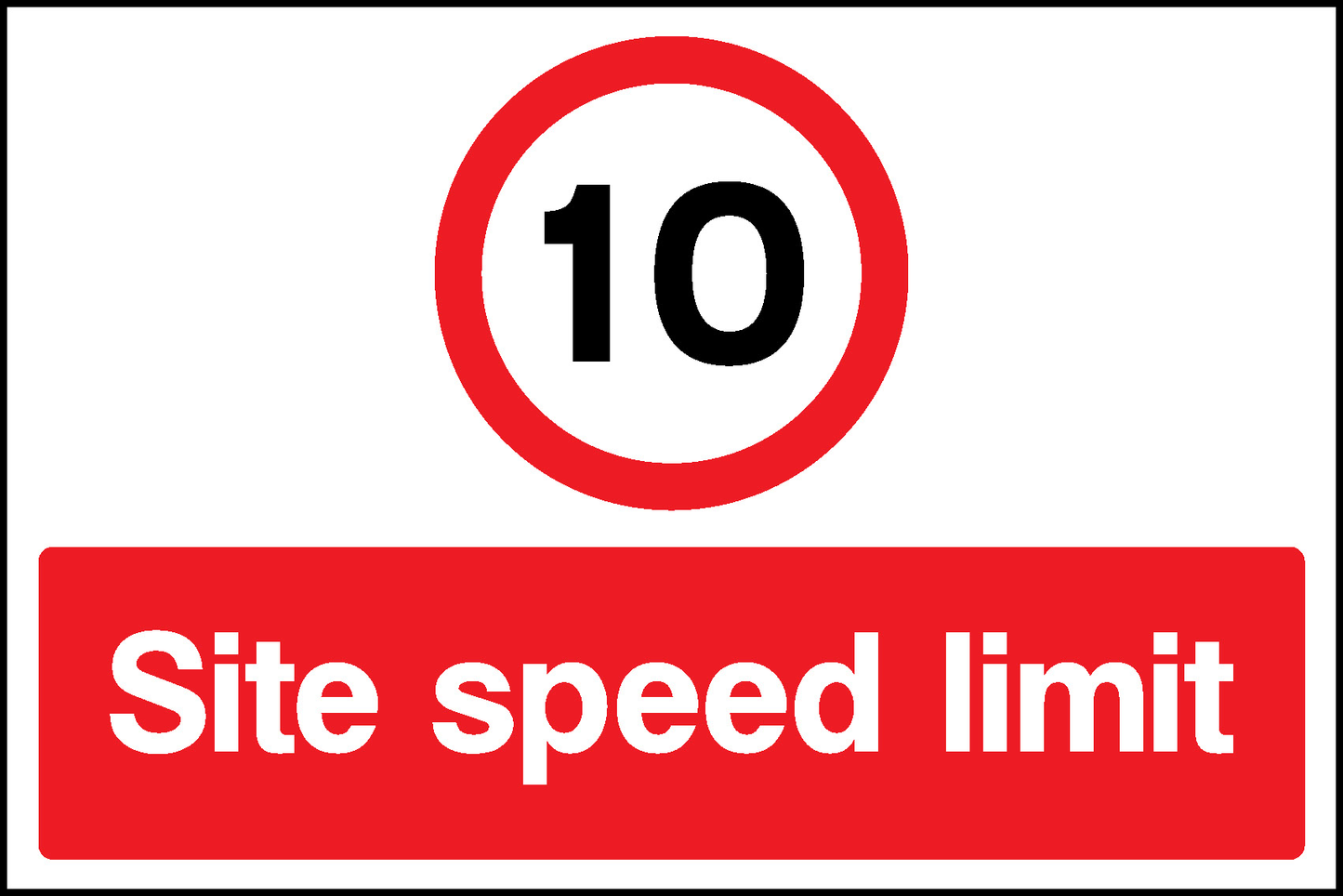 Site Speed Limit Construction-Signage - CONS0089