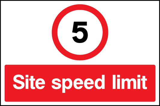 Site Speed Limit Construction-Signage - CONS0088