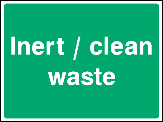 Inert / Clean Waste Construction-Signage - CONS0113