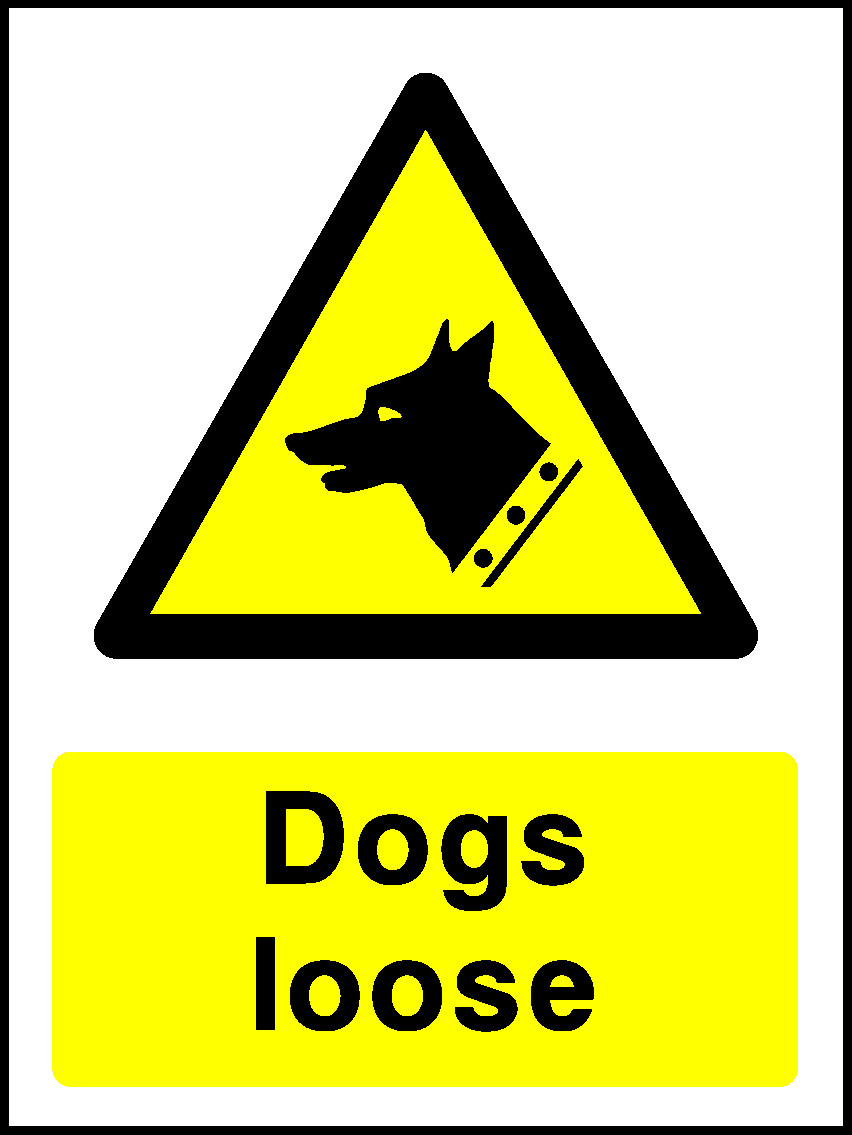 Dogs Loose Countryside & Agriculture Signage - COUN0002