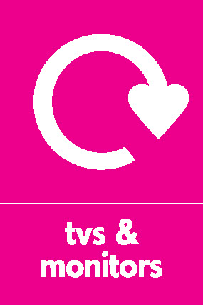 Tvs & Monitors Recycling Electrical Signage - ELEC0078