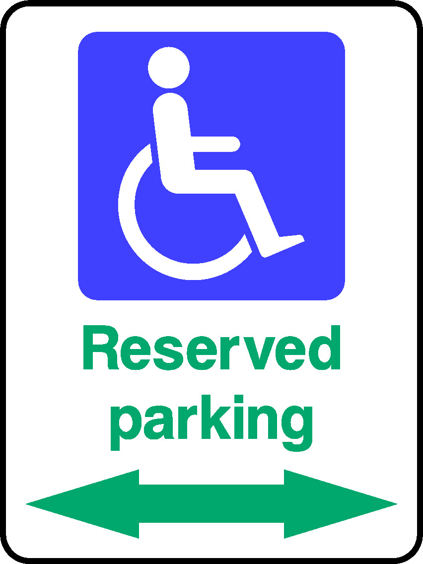 Reserved Parking DDA Act Signage - DDA0012.