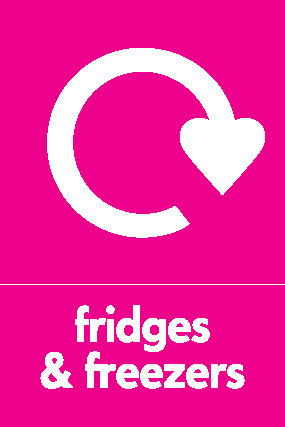 Fridges & Freezers Recycling Electrical Signage - ELEC0070