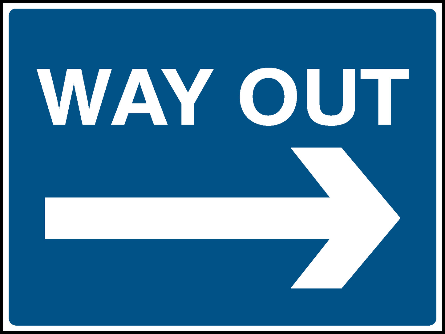 Way Out Parking Signage - PARK0007