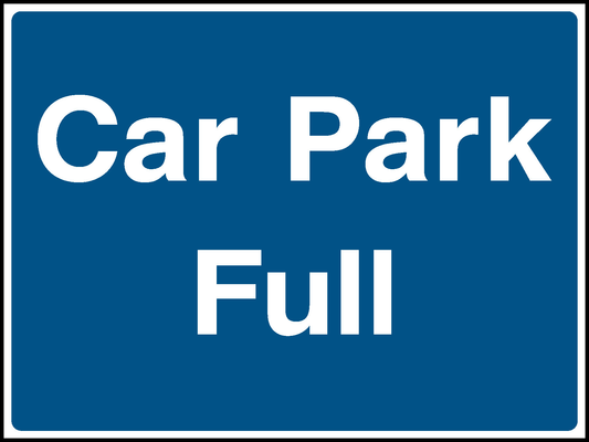 Car Park Full Parking Signage - PARK0008