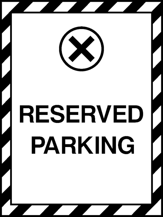 Reserved Parking Parking Signage - PARK0046