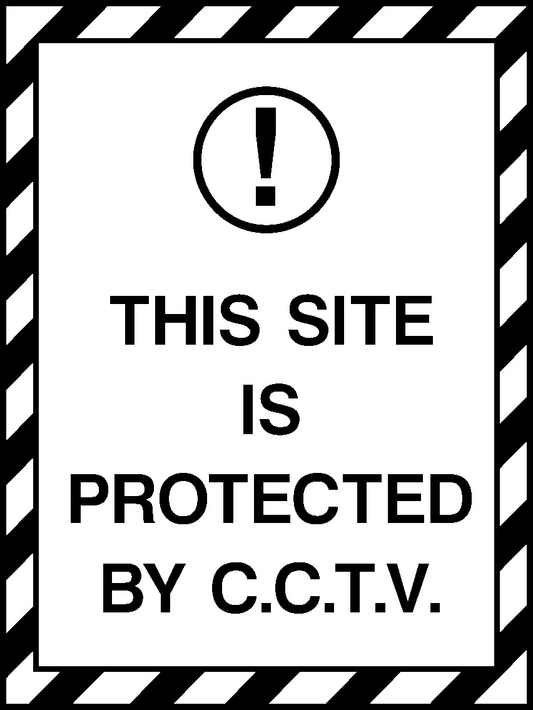 This Site Protected By C.C.T.V. Parking Signage - PARK0050