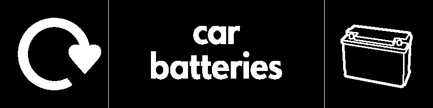 Car Batteries Recycling Automotive Signage - AUTO0001