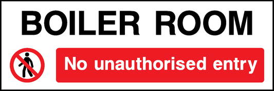 Boiler Room Prohibition Access Restricted Signage - ACCE0022