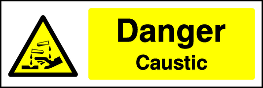 Danger Caustic Warning Chemical Danger Signage - CHEM0002