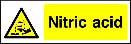 Nitric Acid Warning Chemical Danger Signage - CHEM0007