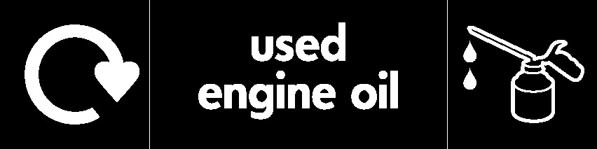 Used Engine Oil Recycling Automotive Signage - AUTO0003