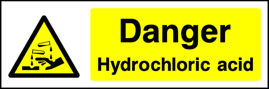 Danger Hydrochloric Acid Warning Chemical Danger Signage - CHEM0003