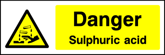 Danger Sulphuric Acid Warning Chemical Danger Signage - CHEM0009