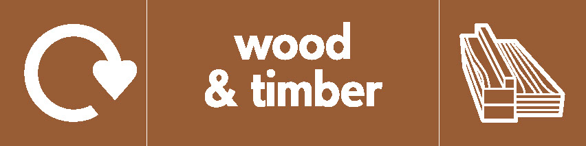 Wood & Timber Recycling Building Materials Signage - BUIL0020