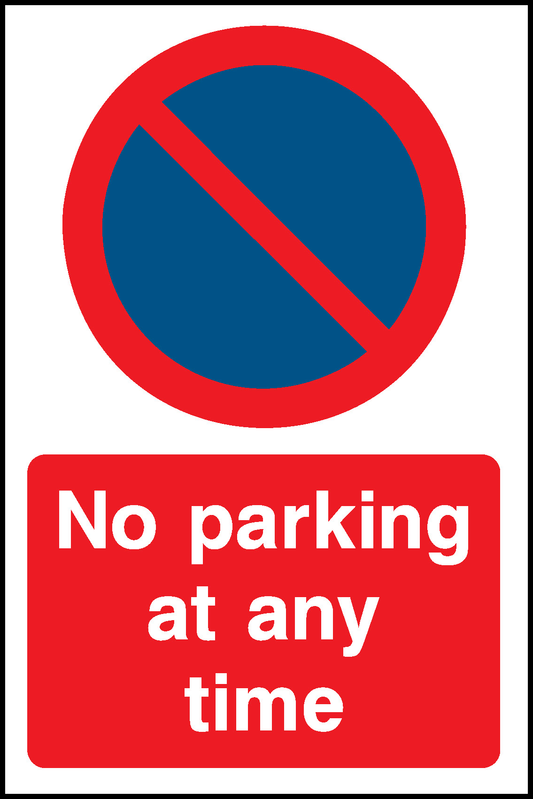 No Parking At Any Parking Signage - PARK0070