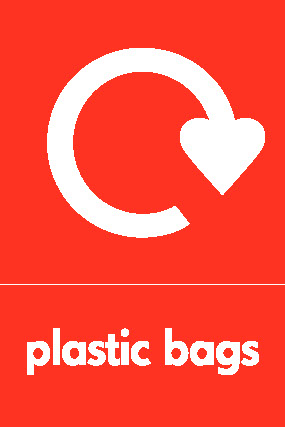 Plastic Bags Recycling Plastics Signage - PLAS0017