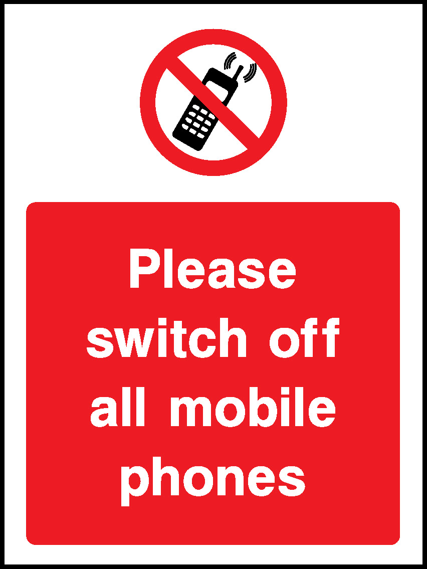 Please Switch Off All Mobile Phones Prohibition General Signage - GENE0073