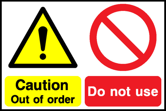 Caution Do Not Use Out Of Order Lockout Signs Signage - LOCK0015