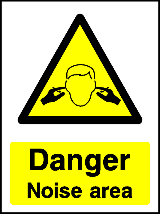 Danger Noise Area Mandatory Signs Machinery & General Signage - MACH0022