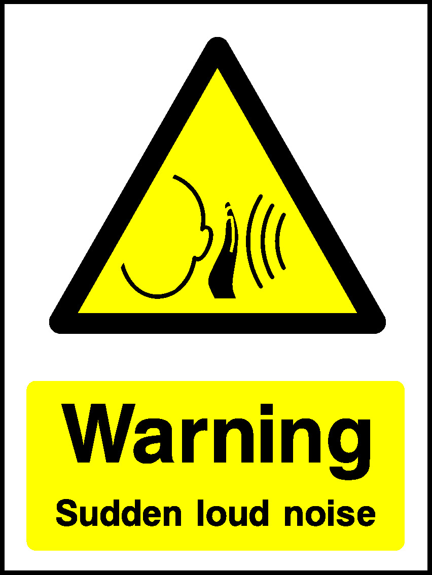 Warning Sudden Loud Noise Mandatory Signs Machinery & General Signage - MACH0024