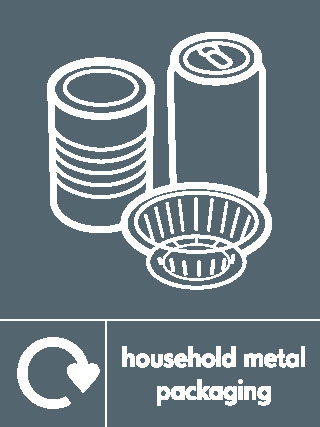 Housed Metal Packing Recycling Metals Signage - META0058