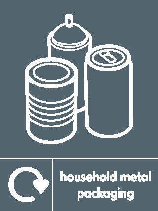 Household Metal Recycling Metals Signage - META0056