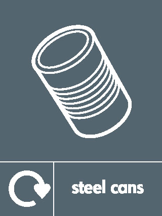 Cans Recycling Metals Signage - META0064