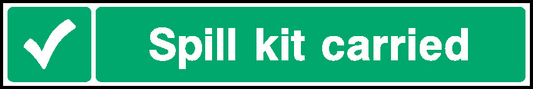 Spill Kit Carried First Aid Signage - FAID0038