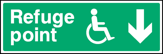 Refuge Point (5 Emergency Escape Signage - EMER0074