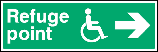 Refuge Point (5 Emergency Escape Signage - EMER0072