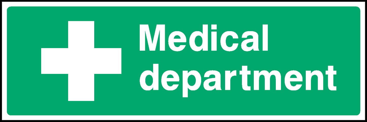 Medical Department First Aid Signage - FAID0028