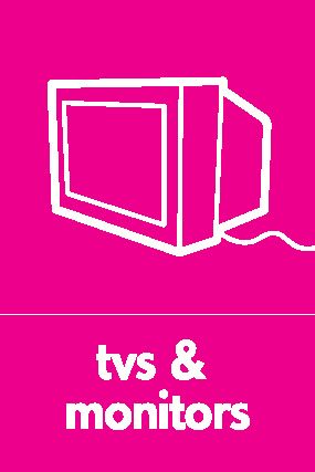 tvs & monitors Recycling Electrical Signage - ELEC0094