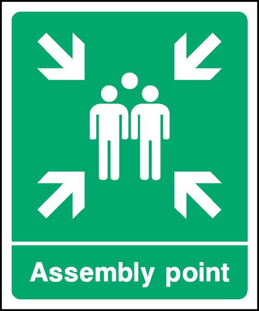 Assembly Point Emergency Escape Signage - EMER0076