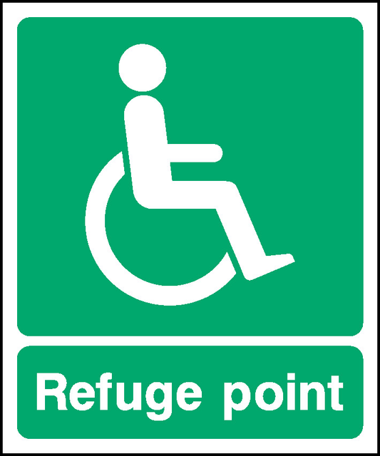 Refuge Point Emergency Escape Signage - EMER0078