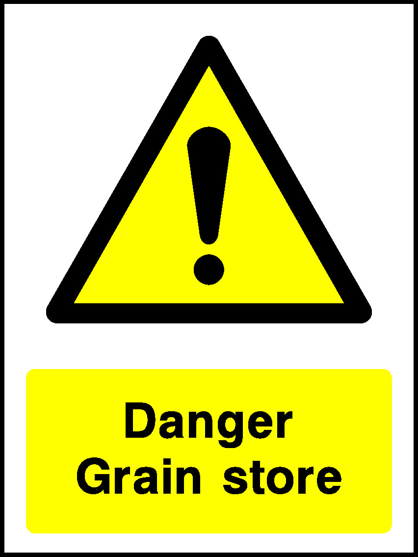 Danger Grain Store Countryside & Agriculture Signage - COUN0038