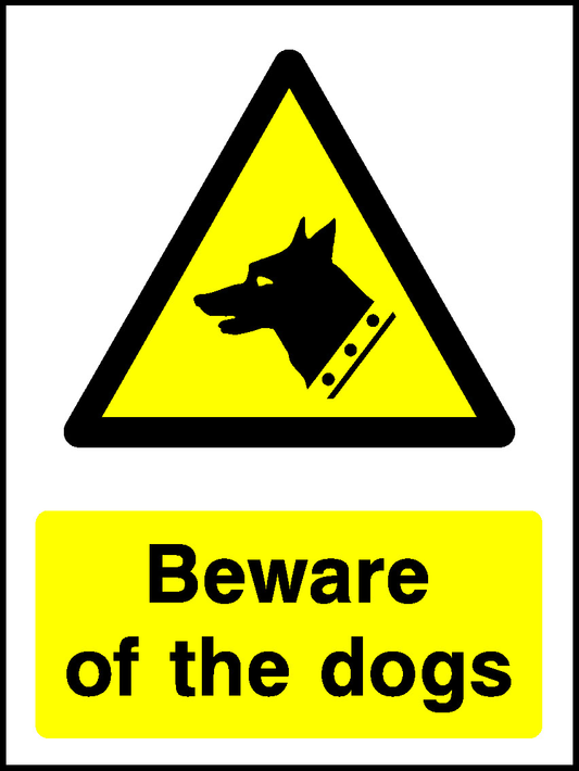 Beware Of The Dogs Countryside & Agriculture Signage - COUN0004