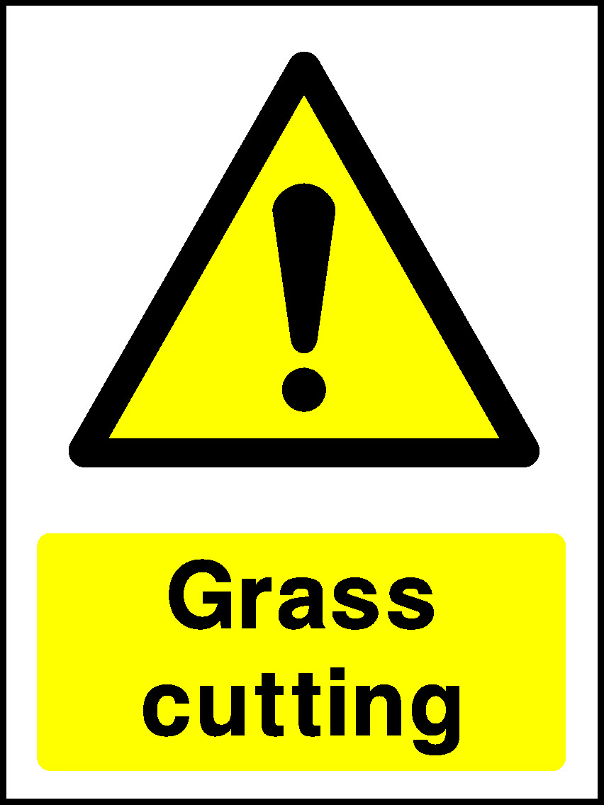 Grass Cutting Countryside & Agriculture Signage - COUN0030