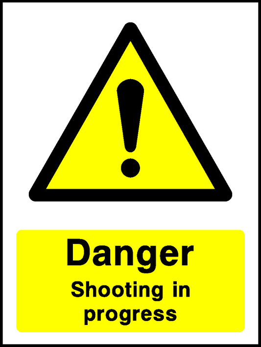 Danger Shooting In Progress Countryside & Agriculture Signage - COUN0042