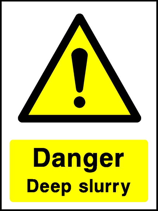 Danger Deep Slurry Countryside & Agriculture Signage - COUN0020