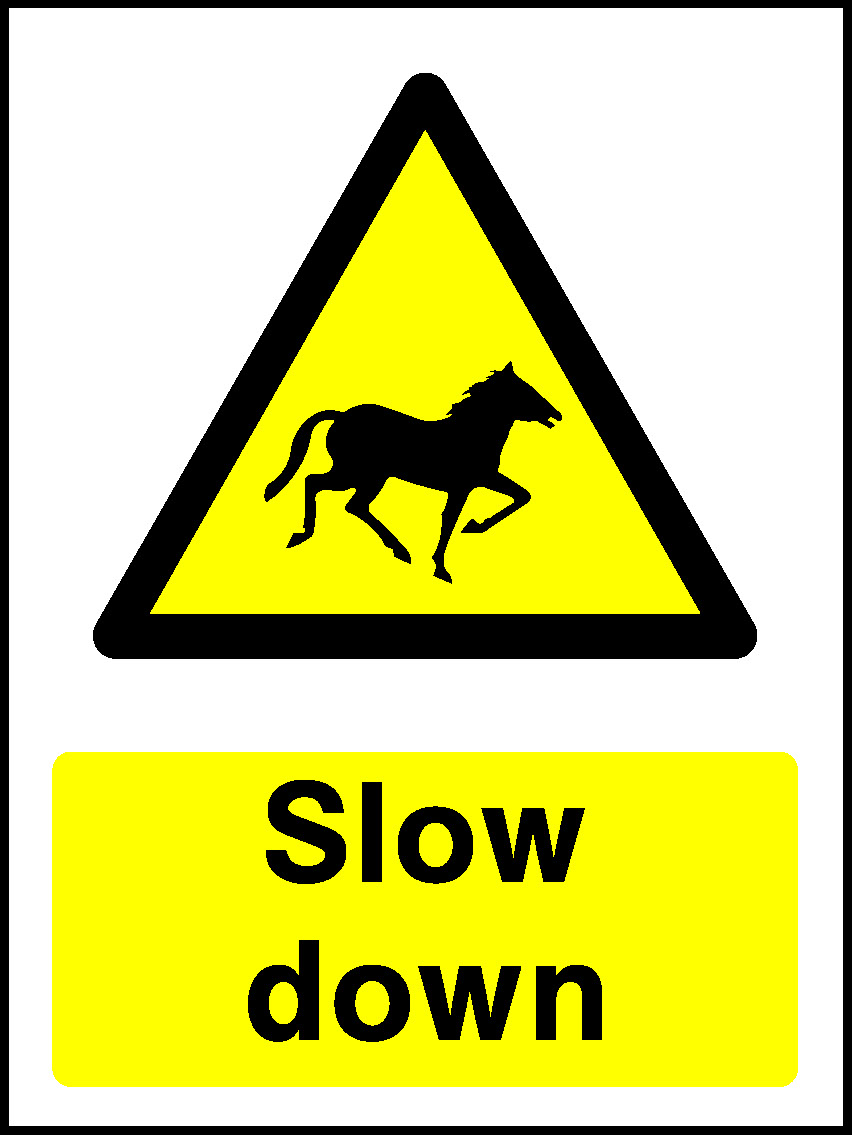 Slow Down Countryside & Agriculture Signage - COUN0005